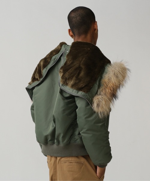 AVIREX（アヴィレックス）の「N-2B COMMERCIAL / N-2B コマーシャル / AVIREX / アヴィレックス（MA-1・メンズ・セージグリーン/ブラック・MEDIUM/LARGE/X-LARGE/XX-LARGE）」の12枚目の写真