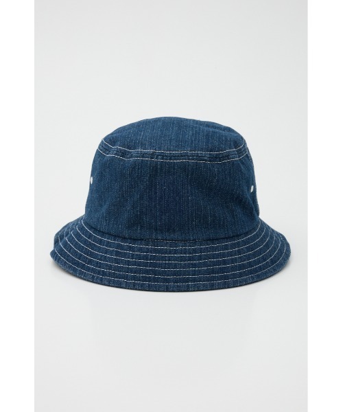 RODEO CROWNS WIDE BOWL（ロデオクラウンズワイドボウル）の「washed-denim bucket HAT（ハット・メンズ・ブラック/ネイビー・FREE）」の5枚目の写真