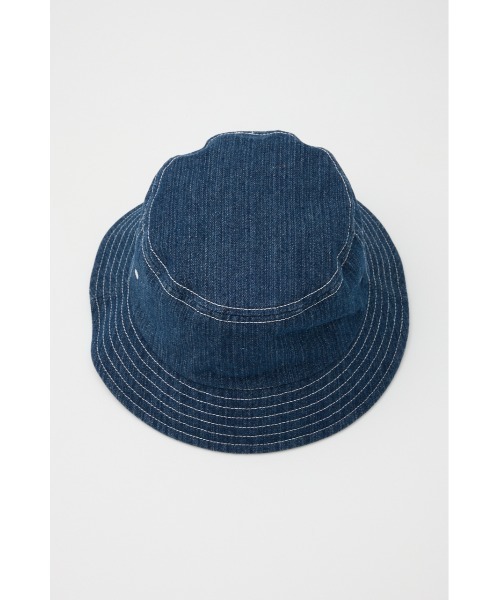 RODEO CROWNS WIDE BOWL（ロデオクラウンズワイドボウル）の「washed-denim bucket HAT（ハット・メンズ・ブラック/ネイビー・FREE）」の6枚目の写真