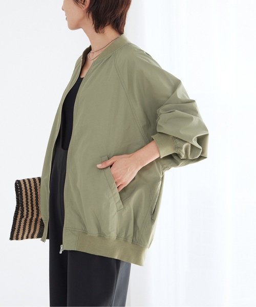 JOURNAL STANDARD relume（ジャーナルスタンダード　レリューム）の「《追加3》ウォッシャブルナイロンタッサーMA-1（MA-1・レディース・カーキ/ブラウン/ベージュ/ネイビー・FREE）」の21枚目の写真