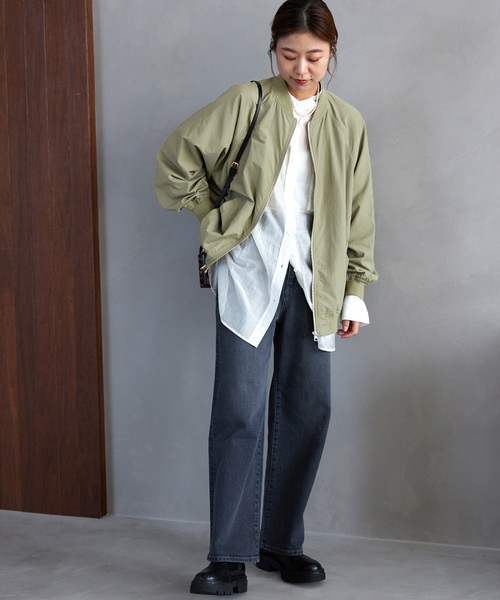 JOURNAL STANDARD relume（ジャーナルスタンダード　レリューム）の「《追加3》ウォッシャブルナイロンタッサーMA-1（MA-1・レディース・カーキ/ブラウン/ベージュ/ネイビー・FREE）」の17枚目の写真