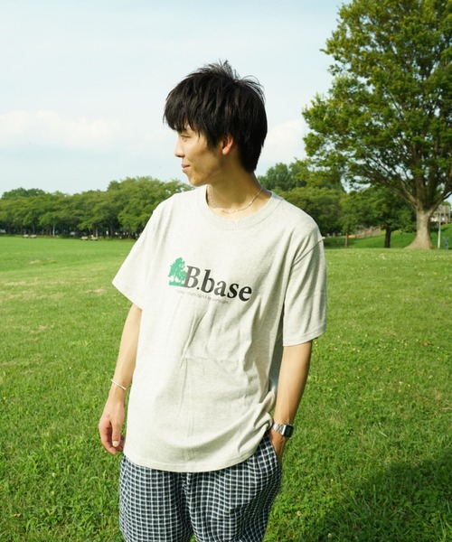BROKEN BASE（ブロークンベース）の「B.base tree Tee（Tシャツ/カットソー・メンズ・杢グレー/ホワイト/ブラック/ネイビー・SMALL/MEDIUM/LARGE）」の10枚目の写真