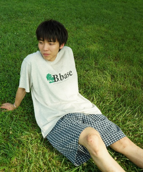 BROKEN BASE（ブロークンベース）の「B.base tree Tee（Tシャツ/カットソー・メンズ・杢グレー/ホワイト/ブラック/ネイビー・SMALL/MEDIUM/LARGE）」の13枚目の写真