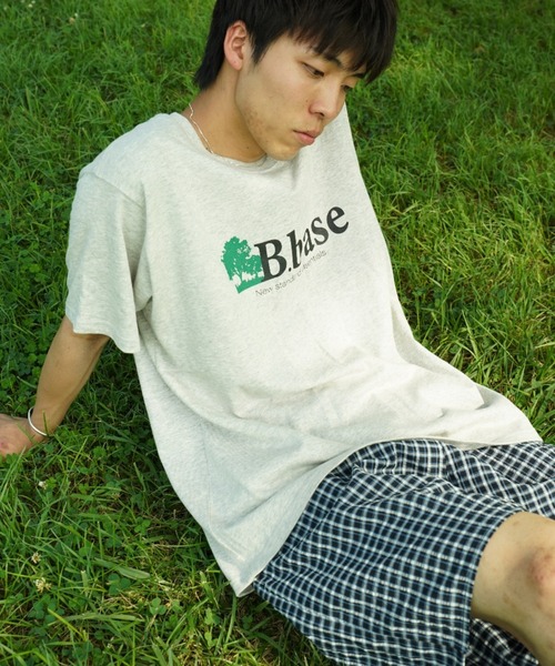 BROKEN BASE（ブロークンベース）の「B.base tree Tee（Tシャツ/カットソー・メンズ・杢グレー/ホワイト/ブラック/ネイビー・SMALL/MEDIUM/LARGE）」の14枚目の写真