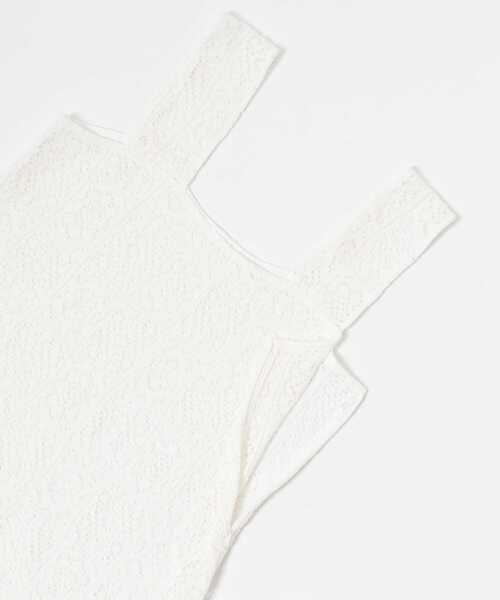 ITEMS URBANRESEARCH(アイテムズ アーバンリサーチ)の「レースレイヤードワンピース(ワンピース・レディース・ホワイト・FREE)」の7枚目の写真