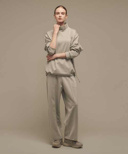 UNDER ARMOUR（アンダーアーマー）の「＜UNDER ARMOUR ｜ UNITED ARROWS＞ ラッシュ ポンチ スウェット ロングスリーブ モックネックTシャツ（Tシャツ/カットソー・メンズ・ベージュ/ブラック・XL/L/S/M）」の4枚目の写真