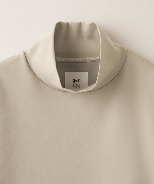 UNDER ARMOUR（アンダーアーマー）の「＜UNDER ARMOUR ｜ UNITED ARROWS＞ ラッシュ ポンチ スウェット ロングスリーブ モックネックTシャツ（Tシャツ/カットソー・メンズ・ベージュ/ブラック・XL/L/S/M）」の22枚目の写真