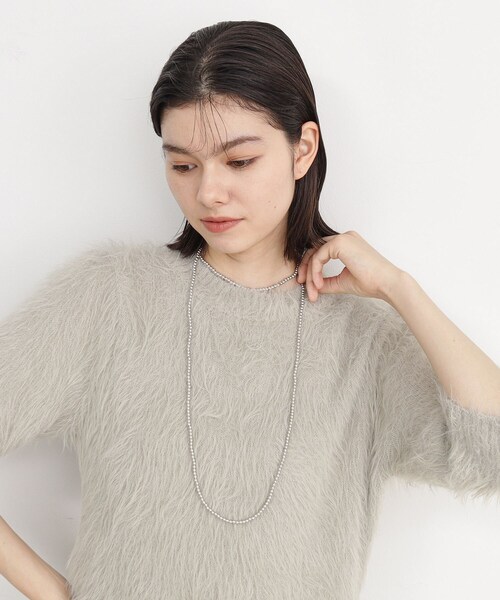 THE SHOP TK (ザ ショップ ティーケー )の「【@BAILA掲載】3WAYロングボールチェーン(ネックレス・レディース・シルバー・00)」の2枚目の写真