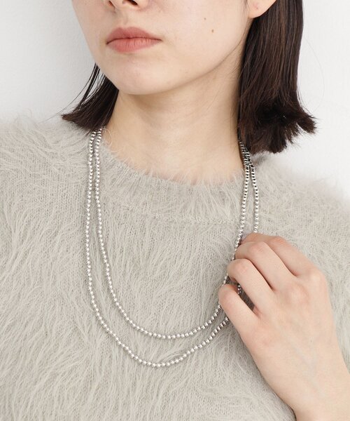 THE SHOP TK (ザ ショップ ティーケー )の「【@BAILA掲載】3WAYロングボールチェーン(ネックレス・レディース・シルバー・00)」の8枚目の写真