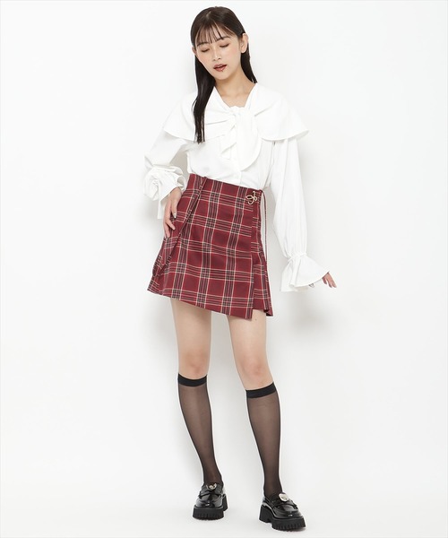 REDYAZEL(レディアゼル)の「2wayビッグカラーブラウス(シャツ/ブラウス・レディース・ブラウン/オフホワイト/ブラック・FREE)」の18枚目の写真