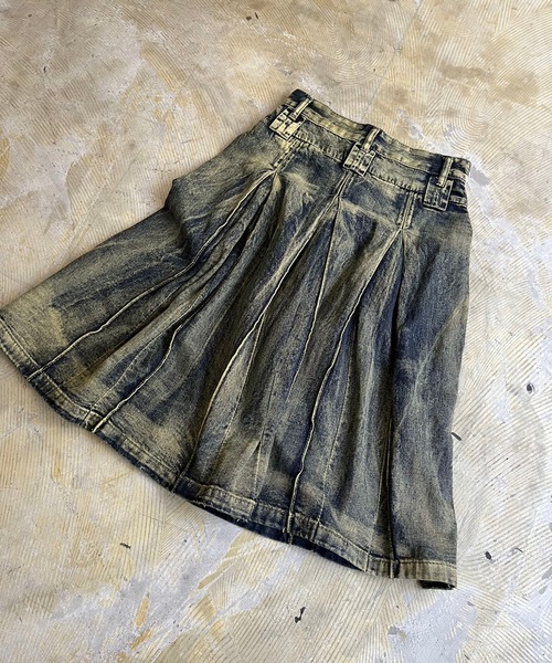 Jewelobe（ジュエローブ）の「ピンタックプリーツミドルデニムスカート（デニムスカート・レディース・インディゴブルー・M/S）」の22枚目の写真