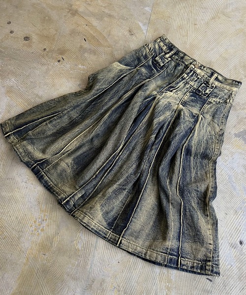 Jewelobe（ジュエローブ）の「ピンタックプリーツミドルデニムスカート（デニムスカート・レディース・インディゴブルー・M/S）」の21枚目の写真