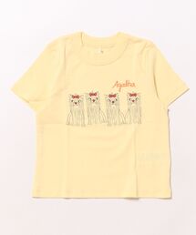 mini rodini / Agatha ドッグ半袖Tシャツ