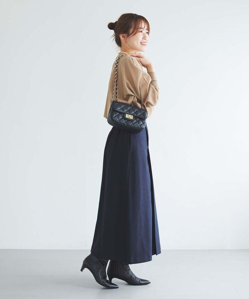 le.coeur blanc(ルクールブラン)の「シアー刺繍ロゴニット(ニット/セーター・レディース・ベージュ/ライトグレー/ブラック・38)」の9枚目の写真