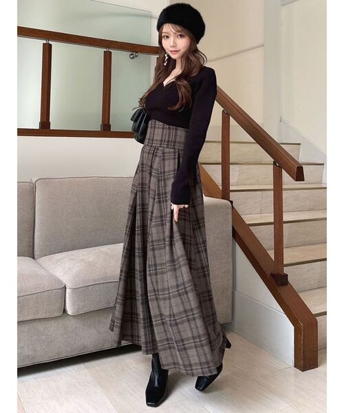 RESEXXY（リゼクシー）の「ファーベレー帽（ハンチング/ベレー帽・レディース・レッド/ホワイト/ブラック・FREE）」の8枚目の写真