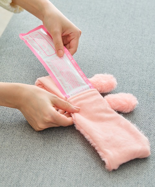 LADONNA（ラドンナ）の「レンジですぐにホッカホカ ジェル湯たんぽ hocca アイマスク ねこ/うさぎ/くま（その他ルームウェア・レディース・グレー/ピンク/ライトブラウン・FREE）」の5枚目の写真