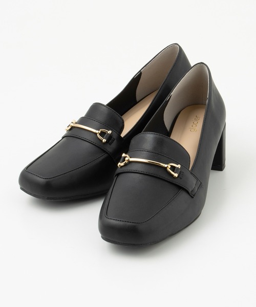 Honeys（ハニーズ）の「ビット付ヒールローファー（ローファー・レディース・ブラック/モカ/アイボリー・S/M/L/LL）」の14枚目の写真