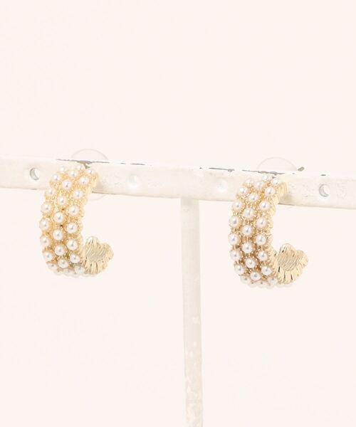 Burner(バーナー)の「【CHI SELECT】パール デザイン フープ ピアス chi-pierce-00723【GBT】(ピアス(両耳用)・レディース・シルバー/ゴールド・FREE)」の1枚目の写真
