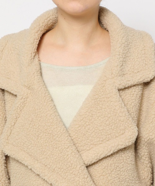 mysty woman（ミスティウーマン）の「ボアPコート 126027（ピーコート