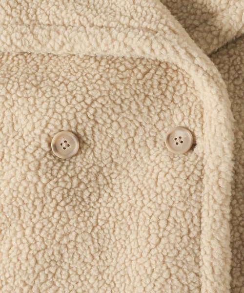 mysty woman（ミスティウーマン）の「ボアPコート  126027（ピーコート・レディース・ベージュ/ブラック/グレー・FREE）」の19枚目の写真