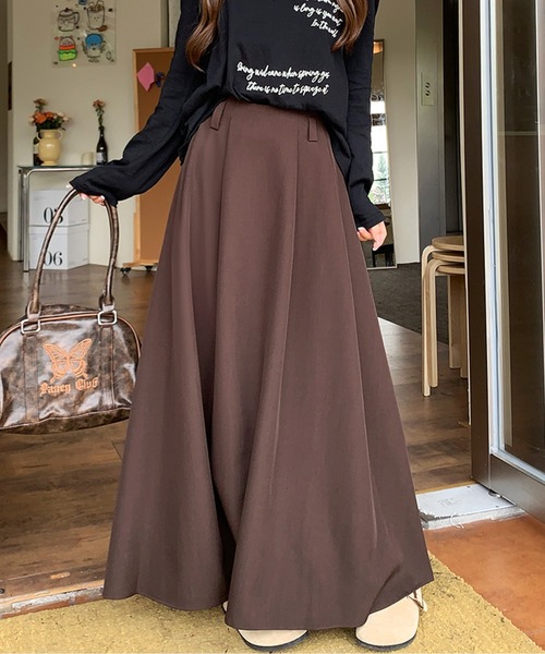 ハイウエストボリュームフレアスカート（スカート）｜AMAJI（アマジ）