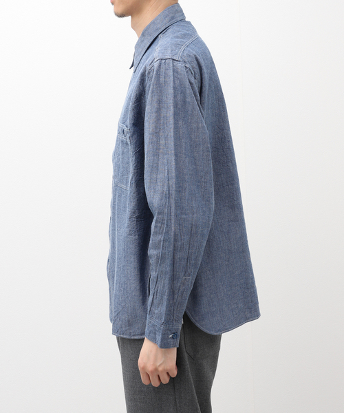 Buzz Rickson's(バズリクソンズ)の「BUZZ RICKSONS / バズリクソンズ BULE CHANBRAY WORK SHIRT(シャツ/ブラウス・メンズ・コバルトブルー・LARGE/XX-LARGE/X-LARGE/MEDIUM)」の4枚目の写真
