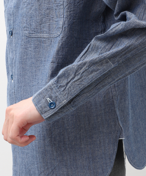 Buzz Rickson's(バズリクソンズ)の「BUZZ RICKSONS / バズリクソンズ BULE CHANBRAY WORK SHIRT(シャツ/ブラウス・メンズ・コバルトブルー・LARGE/XX-LARGE/X-LARGE/MEDIUM)」の9枚目の写真