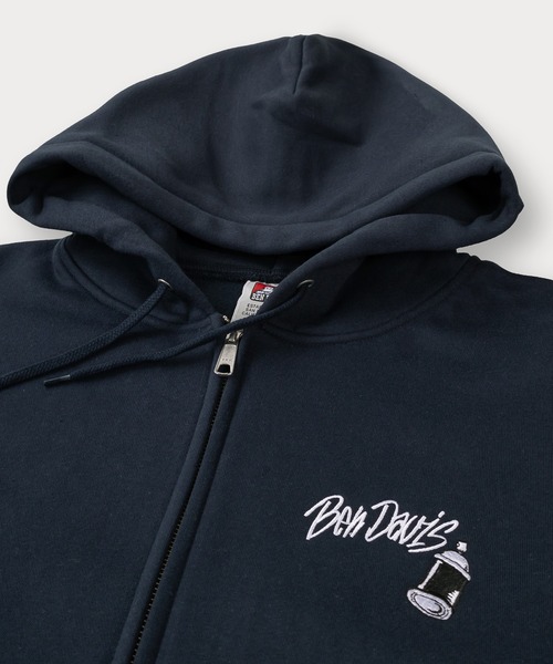 BEN DAVIS(ベンデイビス)の「【BENDAVIS/ベンデイビス】SELECTION ZIP HOODIE/タギングロゴ バックプリント フルジップフーディー オーバーサイズ 裏起毛(パーカー・メンズ・アッシュグレー/ブラック/グリーン/ネイビー・M/L/XL)」の13枚目の写真