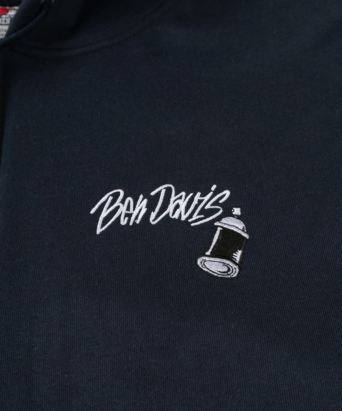 BEN DAVIS(ベンデイビス)の「【BENDAVIS/ベンデイビス】SELECTION ZIP HOODIE/タギングロゴ バックプリント フルジップフーディー オーバーサイズ 裏起毛(パーカー・メンズ・アッシュグレー/ブラック/グリーン/ネイビー・M/L/XL)」の14枚目の写真