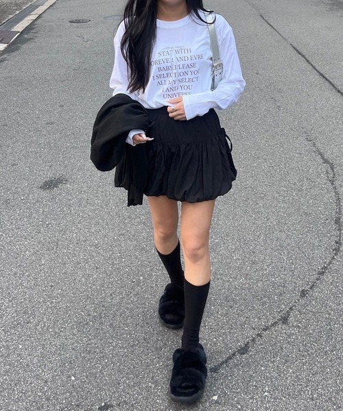 merrylatte(メリーラテ)の「リボンデザインロンT(Tシャツ/カットソー・レディース・ホワイト・MEDIUM/LARGE)」の6枚目の写真