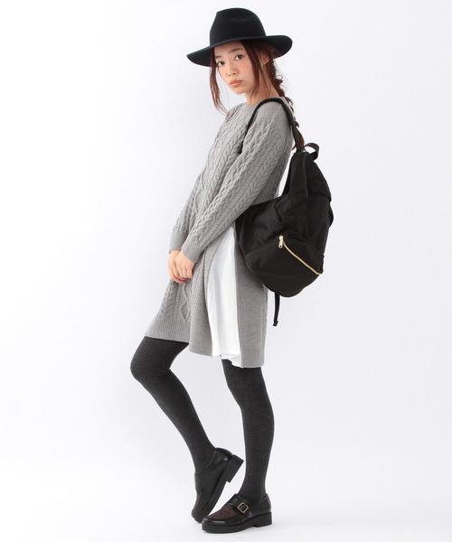 Another Edition（アナザーエディション）の「ワキフハクケーブルワンピース/ AEBC W/AC ワキフハク CBL OP（ワンピース・レディース・ライトグレー/ネイビー・フリー）」の15枚目の写真