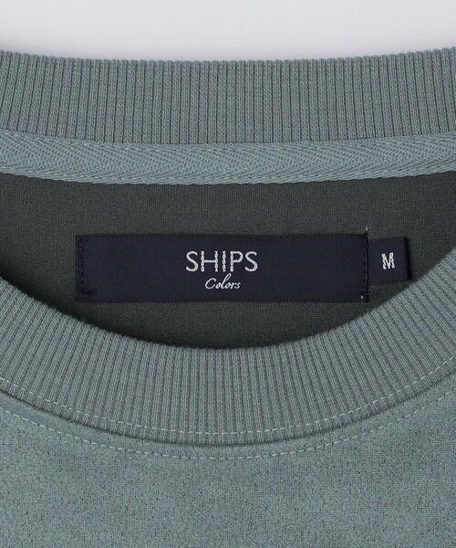 SHIPS Colors(シップス カラーズ)の「SHIPS Colors: ポリエステル フェイクスエード エンブロイダリー スウェット(スウェット・メンズ・ナチュラル/ブルー/ブラック/ブラウン・MEDIUM/LARGE/X-LARGE)」の11枚目の写真