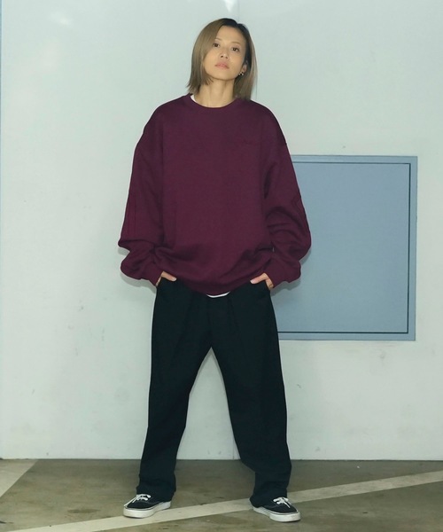 RVCA(ルーカ)の「RVCA メンズ FAKE RVCA CR トレーナー 【2024年秋冬モデル】/ルーカロゴバックプリントプルオーバースウェットトレーナー(スウェット・メンズ・ワインレッド/ホワイト/チャコールグレー/ブラック/グリーン系その他・SMALL/MEDIUM/LARGE/X-LARGE/XX-LARGE)」の16枚目の写真