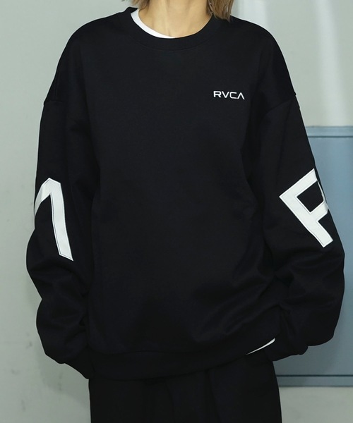 RVCA(ルーカ)の「RVCA メンズ FAKE RVCA CR トレーナー 【2024年秋冬モデル】/ルーカロゴバックプリントプルオーバースウェットトレーナー(スウェット・メンズ・ワインレッド/ホワイト/チャコールグレー/ブラック/グリーン系その他・SMALL/MEDIUM/LARGE/X-LARGE/XX-LARGE)」の7枚目の写真