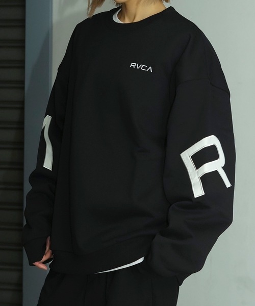RVCA(ルーカ)の「RVCA メンズ FAKE RVCA CR トレーナー 【2024年秋冬モデル】/ルーカロゴバックプリントプルオーバースウェットトレーナー(スウェット・メンズ・ワインレッド/ホワイト/チャコールグレー/ブラック/グリーン系その他・SMALL/MEDIUM/LARGE/X-LARGE/XX-LARGE)」の8枚目の写真