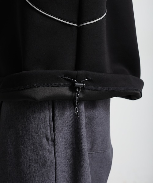 Ridingmania（ライディングマニア）の「【Ridingmania】パイピングライン/ワンポイント刺繍ハーフジップ（スウェット・メンズ・ブラック/ライトグレー・LARGE/MEDIUM）」の20枚目の写真