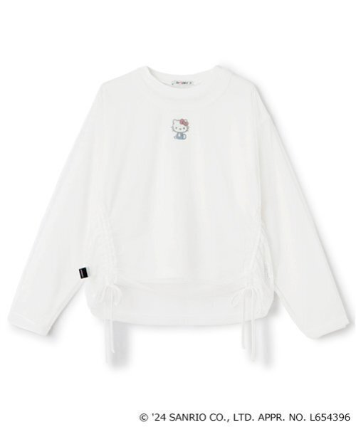 by LOVEiT(バイラビット)の「【ハローキティ】チュールレイヤードシャツ(アンサンブル・キッズ・オフホワイト/ブラック・120cm/160cm/150cm/140cm/130cm)」の17枚目の写真