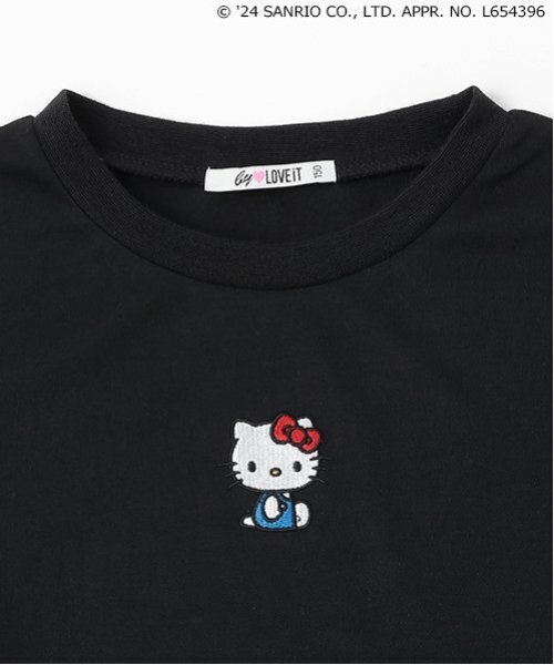 by LOVEiT(バイラビット)の「【ハローキティ】チュールレイヤードシャツ(アンサンブル・キッズ・オフホワイト/ブラック・120cm/160cm/150cm/140cm/130cm)」の5枚目の写真