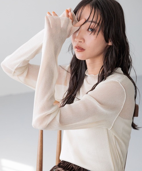 セール】シアーハイネックLS 234643（Tシャツ/カットソー）｜LOWRYS
