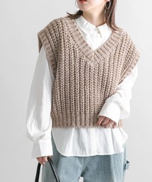 KBF | チャンキーニットベスト(ニット/セーター)