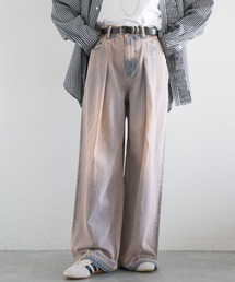 RAGEBLUE | ヴィンテージライクオーバーダイワイドデニム2(デニムパンツ)