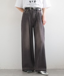 RAGEBLUE | ヴィンテージライクオーバーダイワイドデニム2(デニムパンツ)