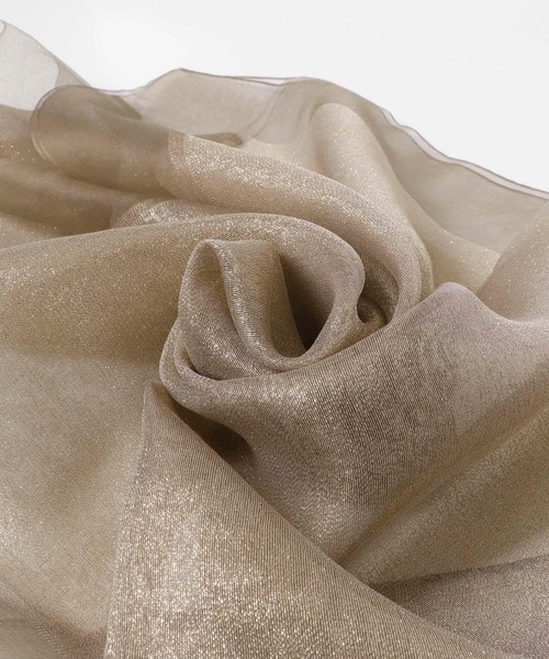 URBAN RESEARCH ROSSO WOMEN（アーバンリサーチ　ロッソ）の「ラメシルクストール（ストール/ショール・レディース・ゴールド系その他・FREE）」の4枚目の写真