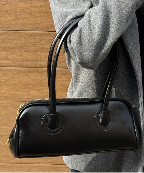 gossip！ロサンゼルス（ゴシップロサンゼルス）の「《横長バッグ》クラシカルレトロショルダーバッグ Y2K（ボストンバッグ・レディース・ブラウン/ブラック/ダークブラウン・FREE）」の10枚目の写真