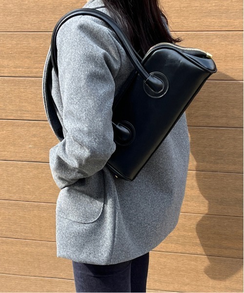 gossip！ロサンゼルス（ゴシップロサンゼルス）の「《横長バッグ》クラシカルレトロショルダーバッグ Y2K（ボストンバッグ・レディース・ブラウン/ブラック/ダークブラウン・FREE）」の11枚目の写真