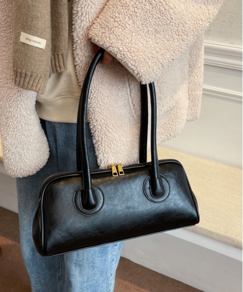 gossip！ロサンゼルス（ゴシップロサンゼルス）の「《横長バッグ》クラシカルレトロショルダーバッグ Y2K（ボストンバッグ・レディース・ブラウン/ブラック/ダークブラウン・FREE）」の20枚目の写真