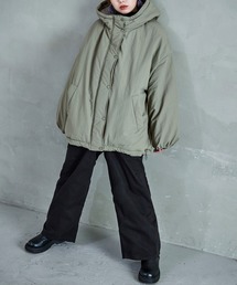 Fashion Letter（ファッションレター）の「フード付き オーバーサイズ 中綿モンスターパーカー（ダウンジャケット/コート）」