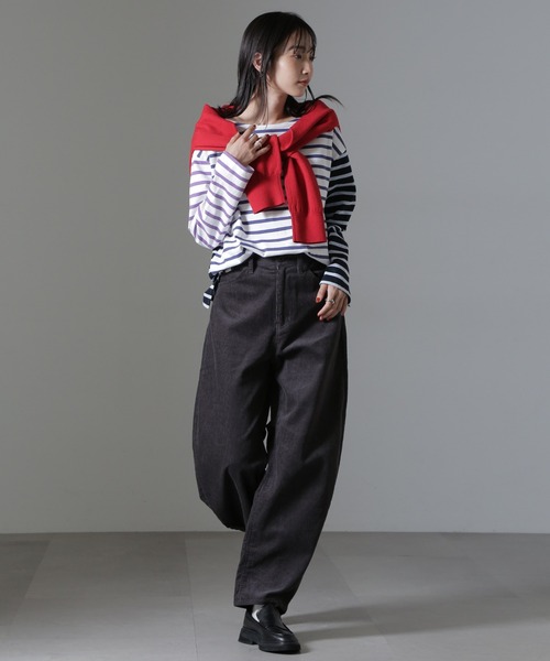 セール】コーデュロイワイドカーブパンツ（セットアップ可）（その他