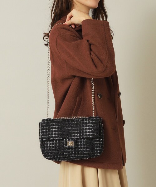 ITS'DEMO（イッツデモ）の「◆ツイードミニショルダー（ショルダーバッグ・レディース・ホワイト系6/ブラック系3/ネイビー系3・00）」の5枚目の写真