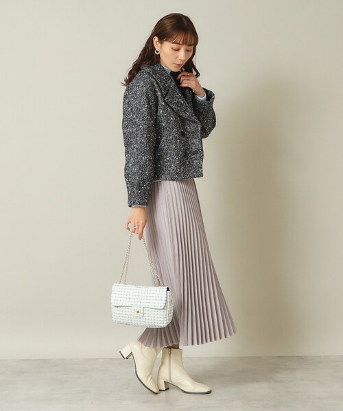 ITS'DEMO（イッツデモ）の「◆ツイードミニショルダー（ショルダーバッグ・レディース・ホワイト系6/ブラック系3/ネイビー系3・00）」の10枚目の写真